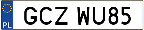 Trailer License Plate